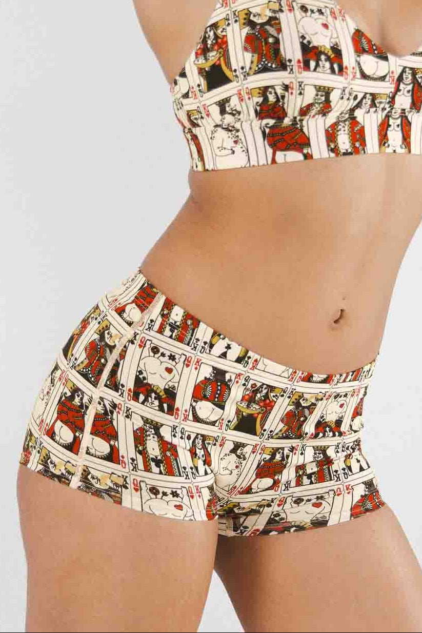 Shinesty The Bottomless Blackjack playing cards modal boyshort – funny gambling novelty