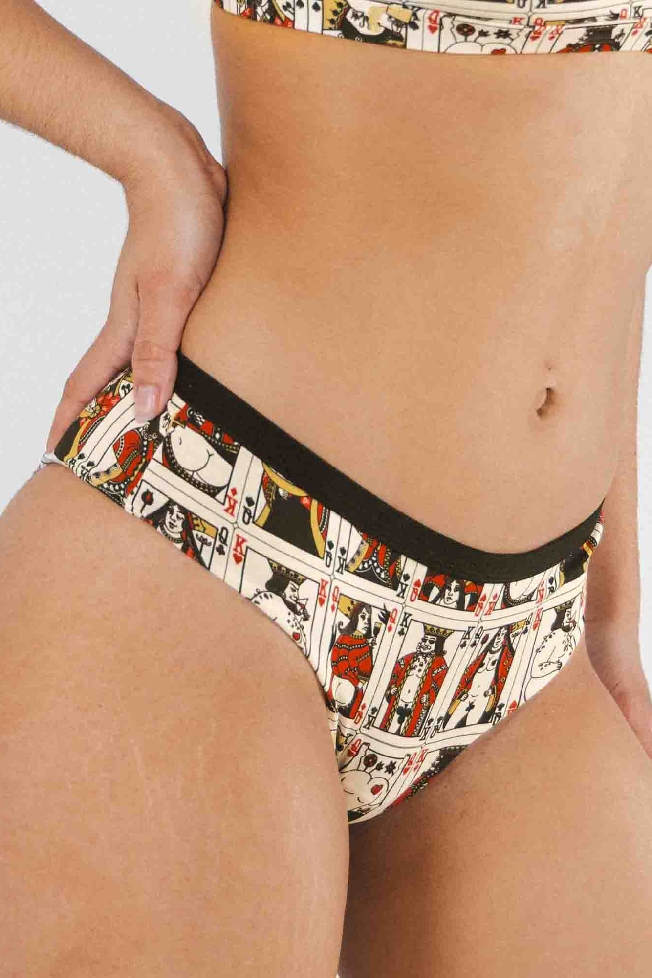 Shinesty The Bottomless Blackjack playing cards cheeky underwear – funny gambling novelty
