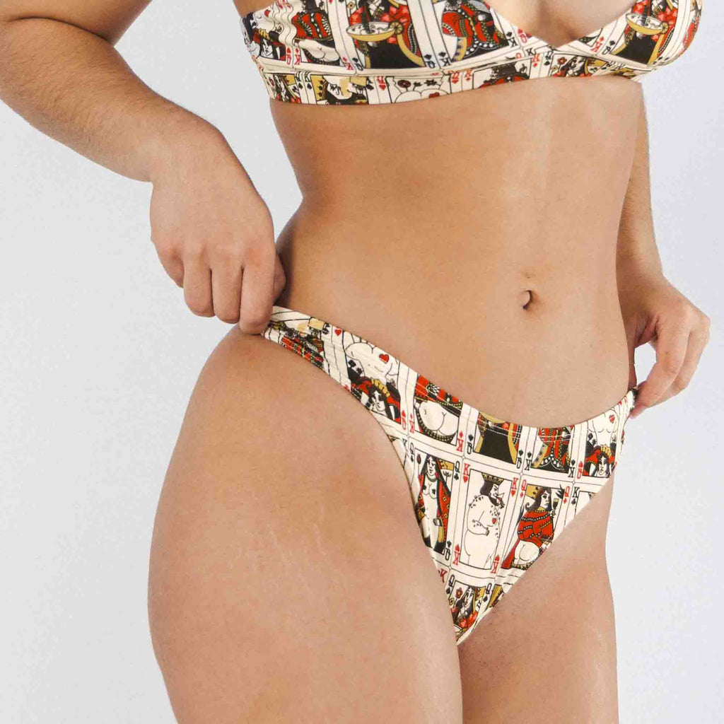 Shinesty The Bottomless Blackjack playing cards MicroModal thong – funny gambling novelty