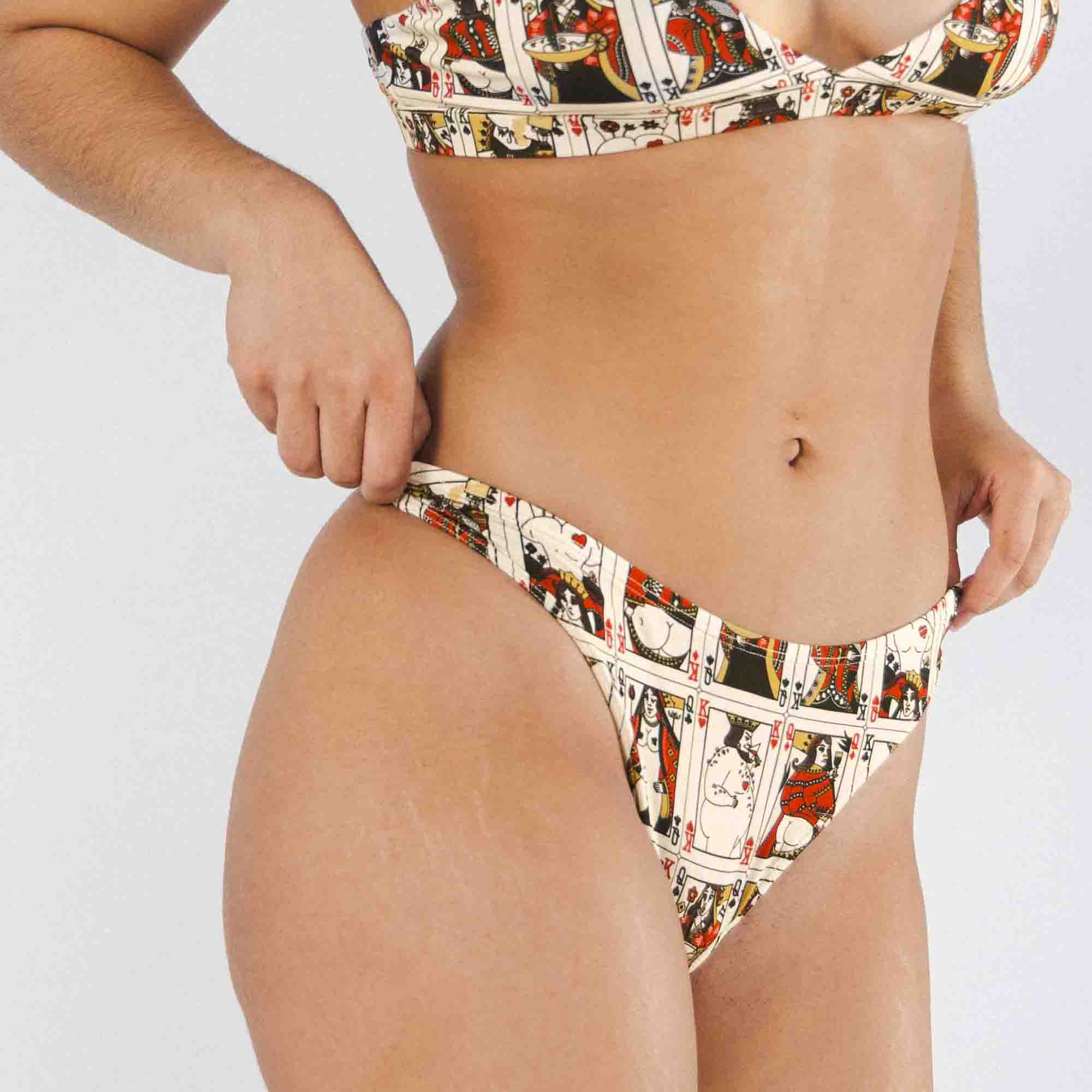 Shinesty The Bottomless Blackjack playing cards MicroModal thong – funny gambling novelty