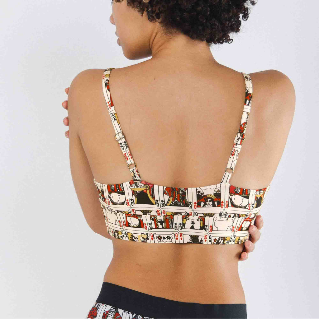 Shinesty The Bottomless Blackjack playing cards Boob Hammock scoop bralette – novelty