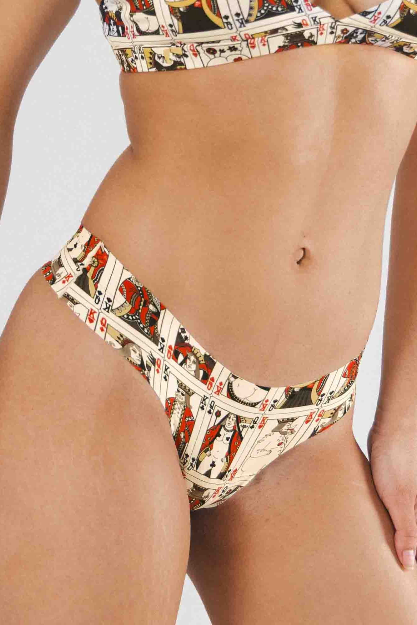 Shinesty The Bottomless Blackjack playing cards seamless thong – funny gambling novelty
