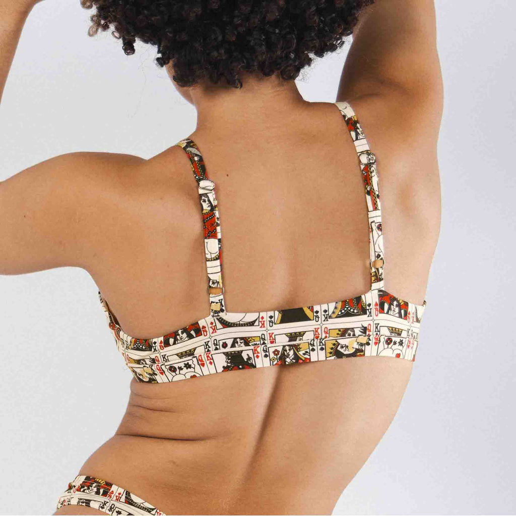 Shinesty The Bottomless Blackjack playing cards Boob Hammock triangle bralette – novelty