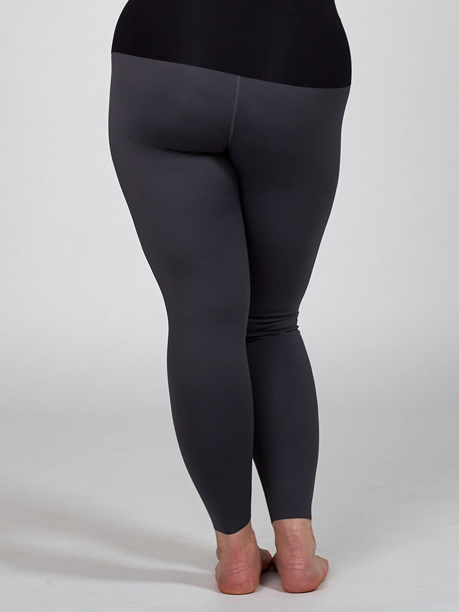 The Only Bra Only Leggings in Charcoal, worn on model front view on a white background.