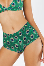 Shinesty The Fancy Feather peacock seamless boyshort underwear – bold jewel tone novelty