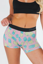 Shinesty The Fineapples pineapple women's boxers – funny tropical novelty lounge underwear
