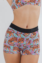 Shinesty The Go Get Em abstract tigers women's boxers – bold animal print novelty underwear