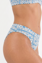 Shinesty The Santorini Santorini Blue Tile Cheeky Underwear – women's santorini blue tile print cheeky underwear