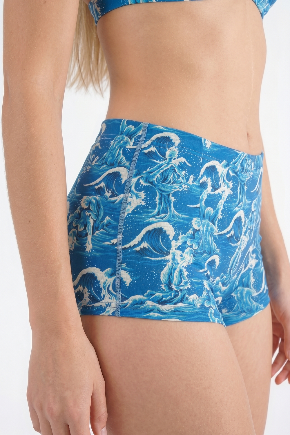Shinesty The Slippery When Wet Naughty Wave Boyshort Underwear – women's naughty wave print boyshort underwear