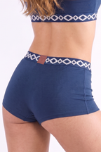 Shinesty The Big Corbina Blue La Matera Navy Boyshort Underwear – women's la matera x shinesty deep navy print boyshort un...