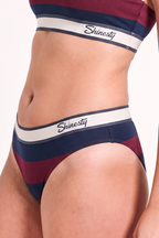 Shinesty The Pitch Rugby Stripe Cheeky Underwear – women's classic rugby stripe print cheeky underwear