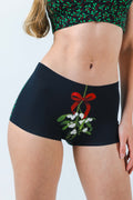 Shinesty The Kiss Me There mistletoe modal boyshort underwear – funny Christmas novelty