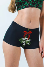 Shinesty The Kiss Me There mistletoe modal boyshort underwear – funny Christmas novelty