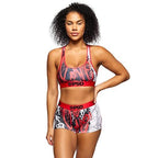 PSD Women's Love Drip Sports Bra, Red
