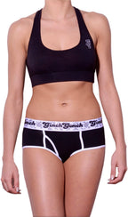 Ginch Gonch Women’s "Black Magic" Boyfriend Briefs – Relaxed Fit Cotton Stretch Underwear