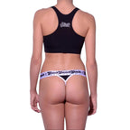 Ginch Gonch Women’s "Black Magic" Thong – Sleek Solid Black Cotton Stretch Thong