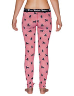 Ginch Gonch Women’s "Wild Bulls" Leggings – Fun Graphic Print Athletic Yoga Pants & Long Johns