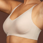 The Only Bra Only Adjustable Bra in Nude, alternate view on a white background.