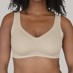 The Only Bra V-Neck Lift Bra in Nude, product view on a white background.