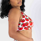 Shinesty The Roma tomato Boob Hammock plunge bralette – funny garden tomato novelty bralette