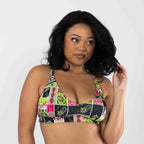 Shinesty The Area 51 retro alien Boob Hammock plunge bralette – funny novelty bralette
