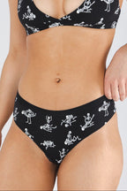 Shinesty The Bare Back Bones glow skeleton cheeky underwear – funny Halloween novelty