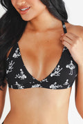 Shinesty The Bare Back Bones glow skeleton Boob Hammock triangle bralette – Halloween novelty