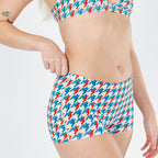 Shinesty The Swanky retro houndstooth modal boyshort underwear – bold patterned novelty