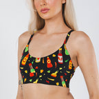 Shinesty The Gotcha Sriracha hot sauce Boob Hammock scoop bralette – funny food bralette
