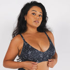 Shinesty The Big Bang glow-in-the-dark constellation Boob Hammock plunge bralette – novelty