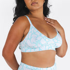 Shinesty The Polar Polka polar bear Boob Hammock plunge bralette – funny bear novelty
