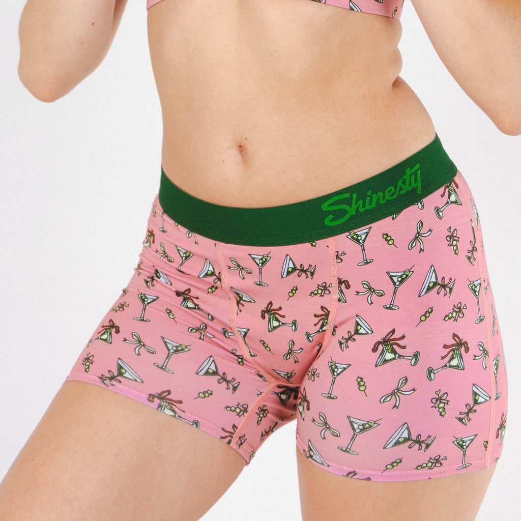 Shinesty The Teeny Tini martini women's boxers – funny cocktail novelty lounge