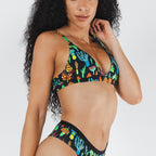 Shinesty The Super Shroom neon mushrooms Boob Hammock triangle bralette – neon novelty
