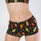 Shinesty The Gotcha Sriracha hot sauce modal boyshort underwear – funny food novelty