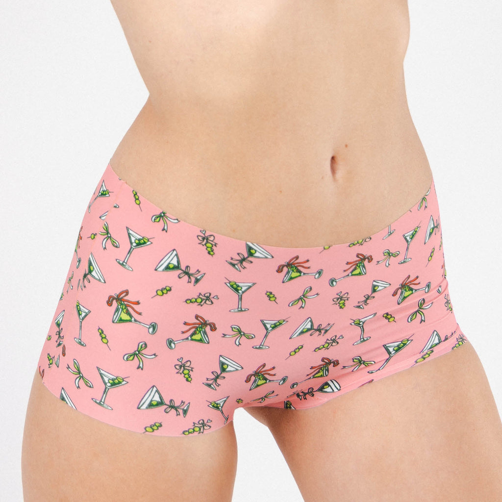 Shinesty The Teeny Tini martini seamless boyshort – funny cocktail novelty underwear