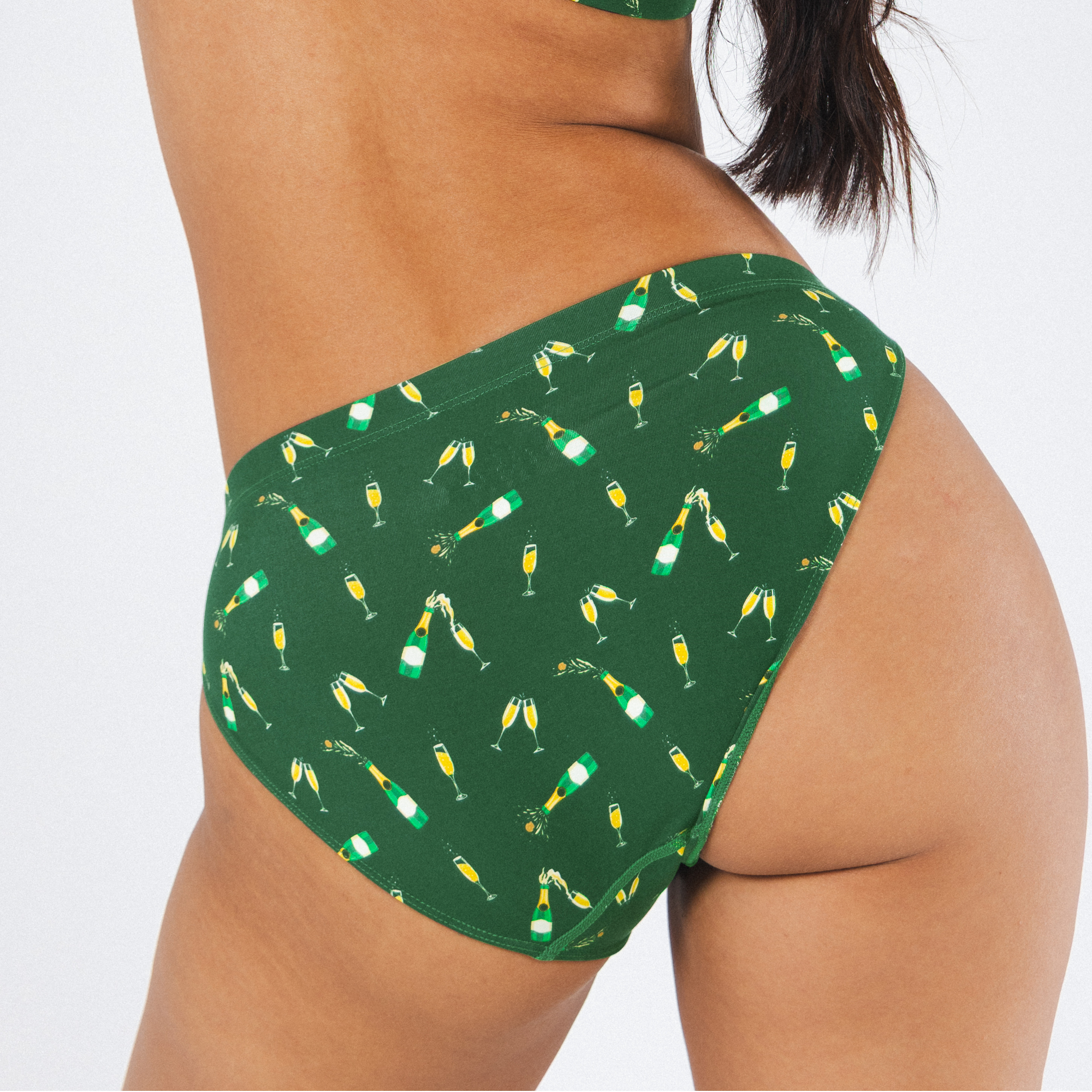 Shinesty The Champagne Showers New Years modal bikini underwear – NYE novelty underwear