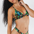 Shinesty The Super Shroom neon mushrooms Boob Hammock triangle bralette – neon novelty