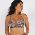Shinesty The Wild Cat leopard print Boob Hammock plunge bralette – bold animal print