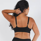 Shinesty The Threat Level Midnight solid black Boob Hammock plunge bralette – everyday bralette