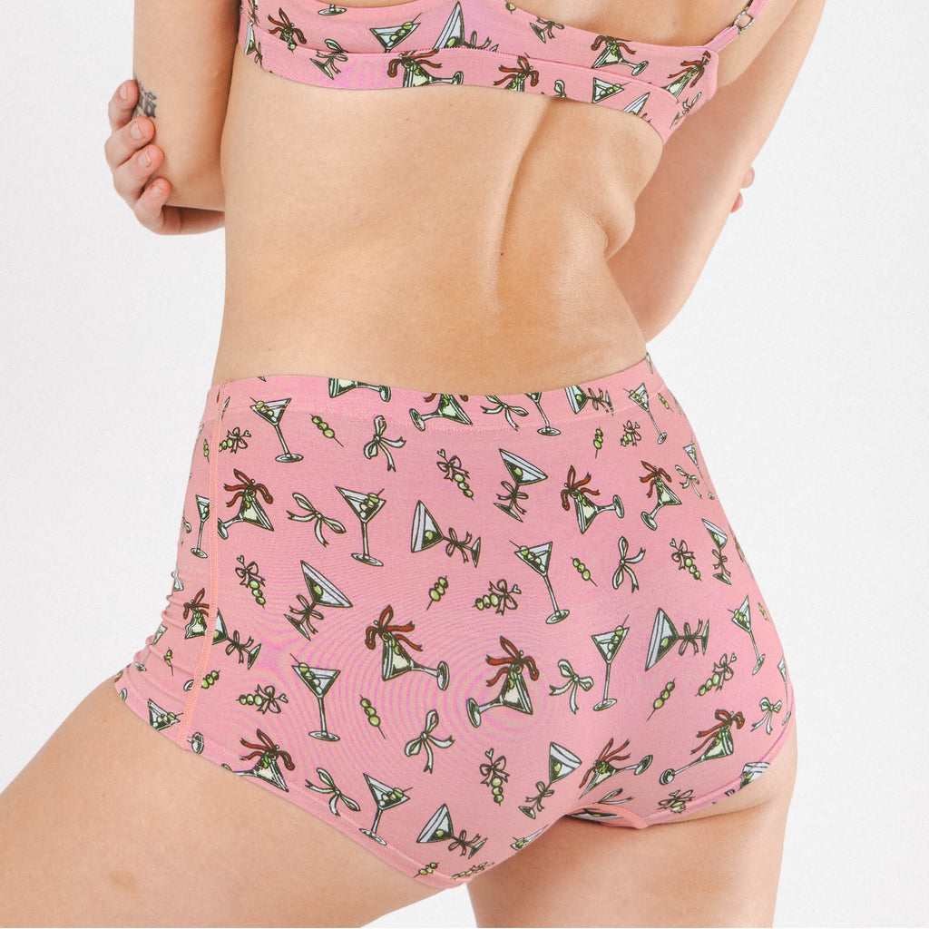 Shinesty The Teeny Tini martini modal boyshort underwear – funny cocktail novelty