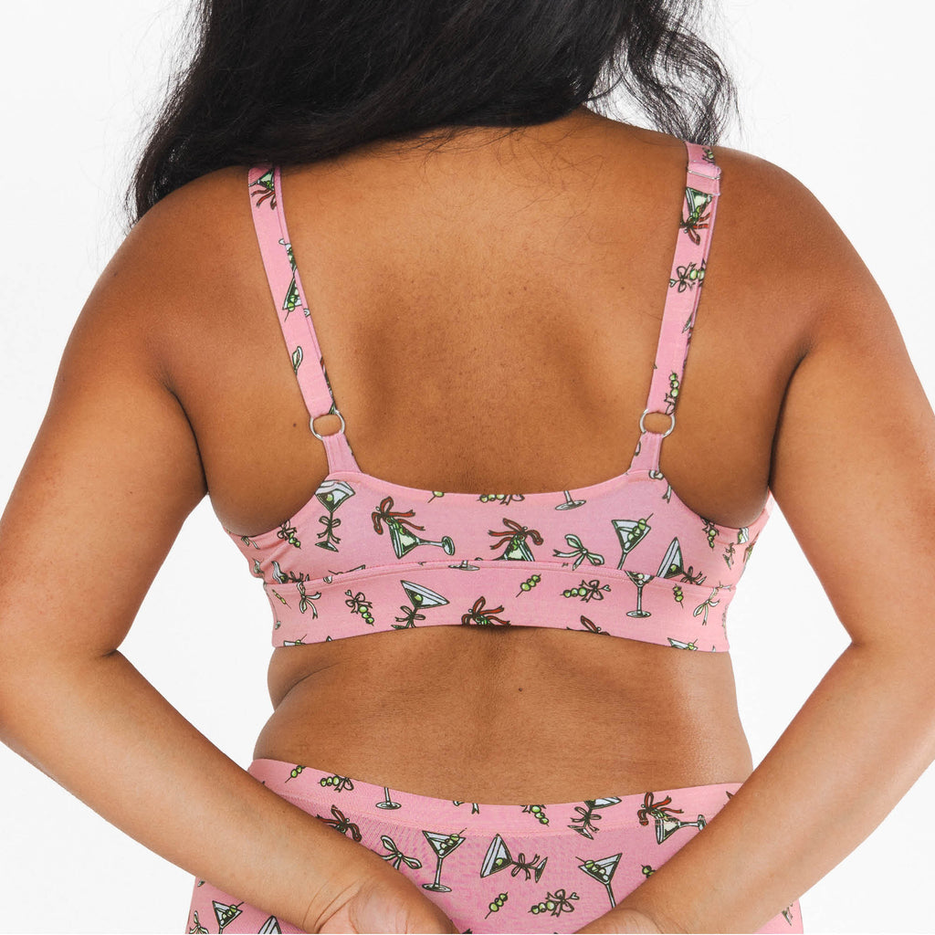 Shinesty The Teeny Tini martini Boob Hammock plunge bralette – funny cocktail novelty