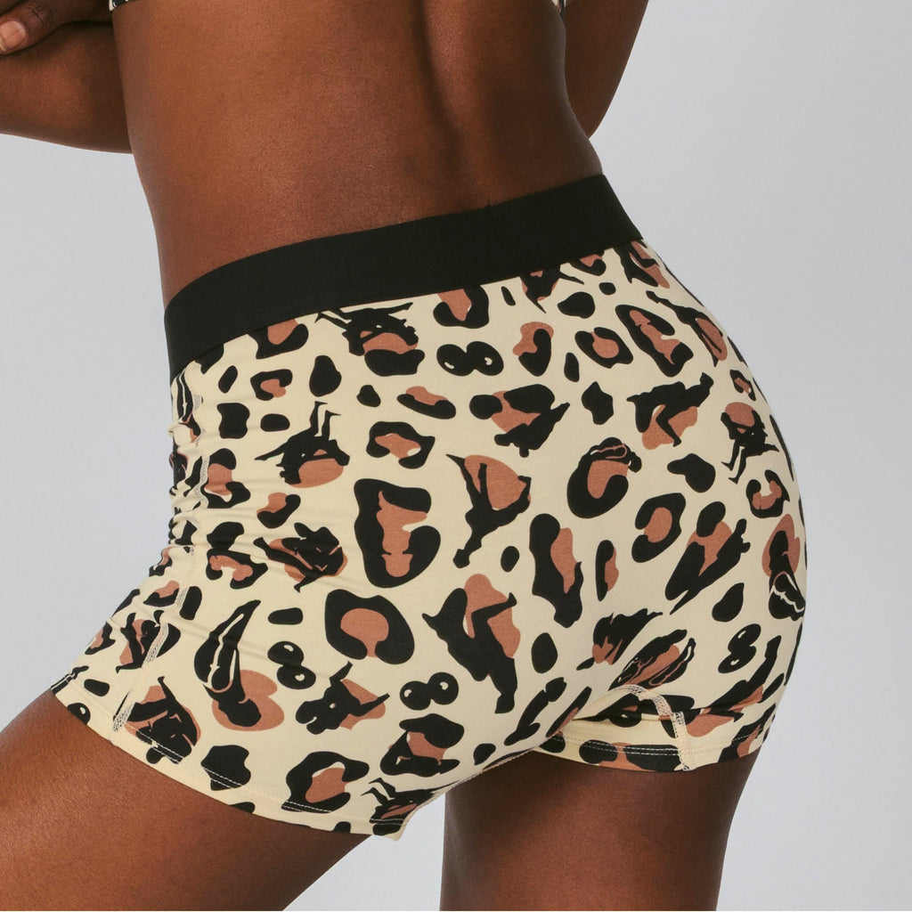 Shinesty The Primal Passion naughty cheetah women's boxers – bold animal print underwear