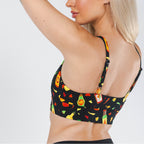 Shinesty The Gotcha Sriracha hot sauce Boob Hammock scoop bralette – funny food bralette