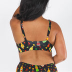 Shinesty The Gotcha Sriracha hot sauce Boob Hammock plunge bralette – funny novelty bralette