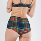 Shinesty The Cappuccino holiday tartan plaid seamless boyshort – festive novelty underwear
