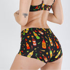 Shinesty The Gotcha Sriracha hot sauce modal boyshort underwear – funny food novelty