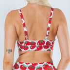Shinesty The Roma tomato Boob Hammock plunge bralette – funny garden tomato novelty bralette
