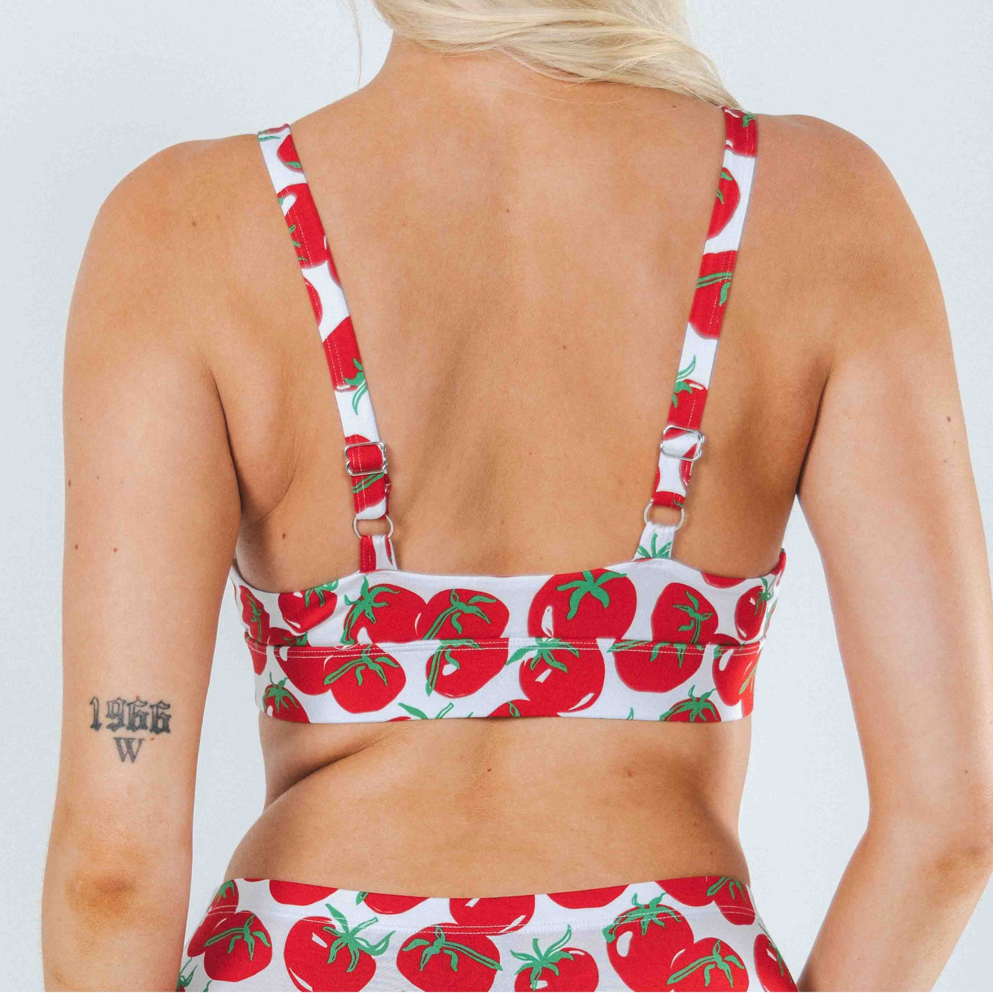 Shinesty The Roma tomato Boob Hammock plunge bralette – funny garden tomato novelty bralette
