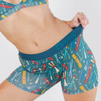 Shinesty The Ski In Ski Out retro ski women's boxers – funny ski novelty lounge underwear