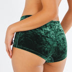 Shinesty The Extravagance dark green velvet boyshort underwear – luxe novelty